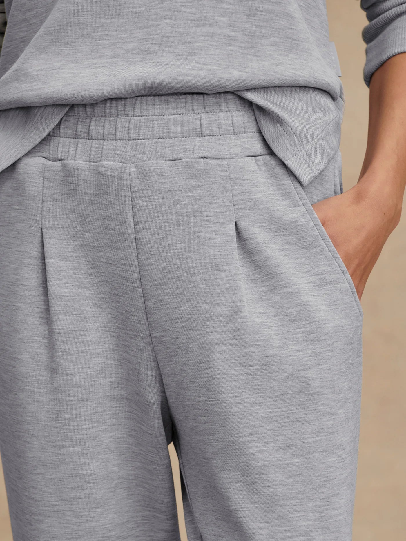 Varley The Rolled Cuff Pant 28.5, Mid Blue Marl