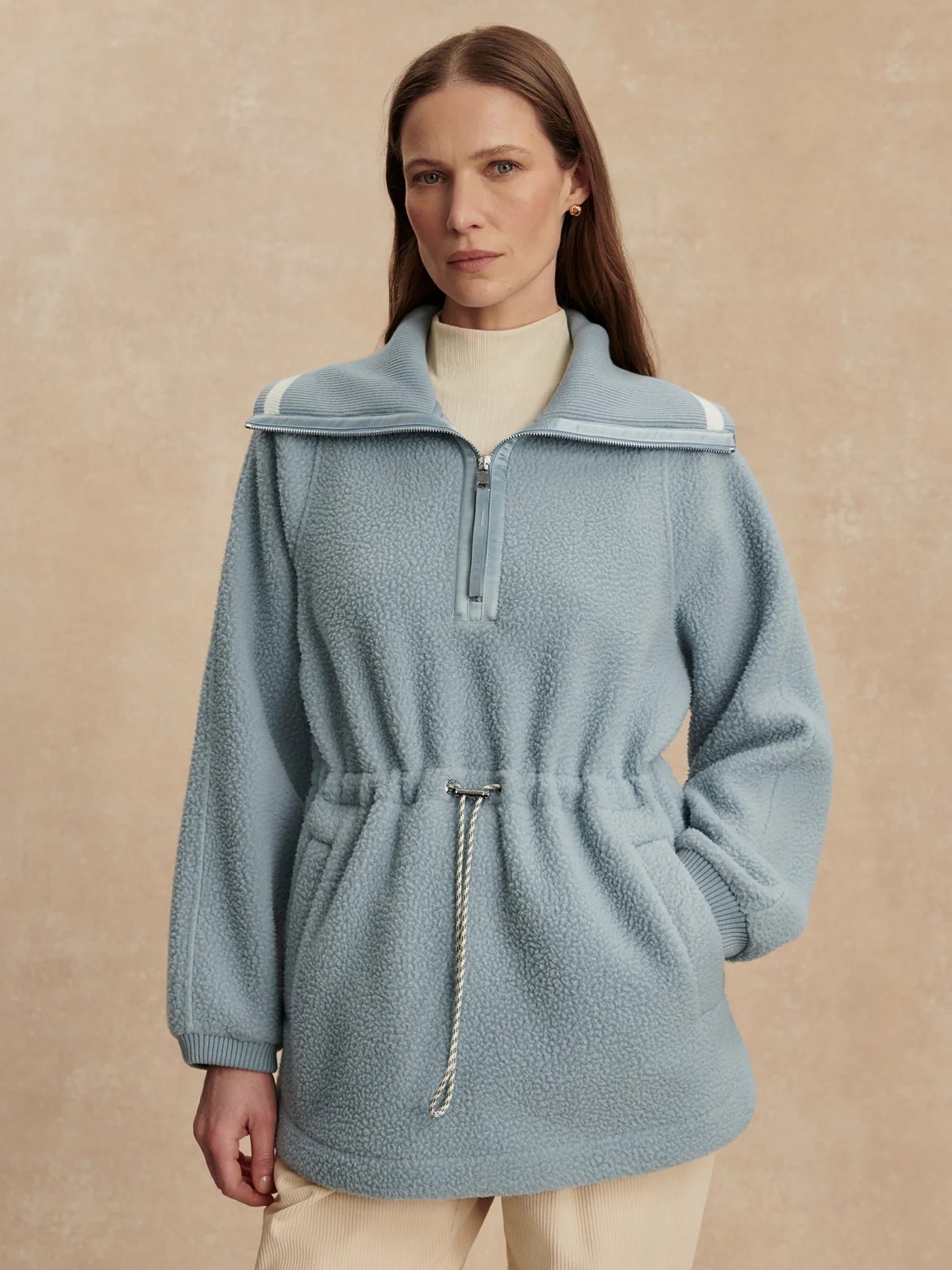 Varley Ashby Half Zip Fleece, Ashley Blue