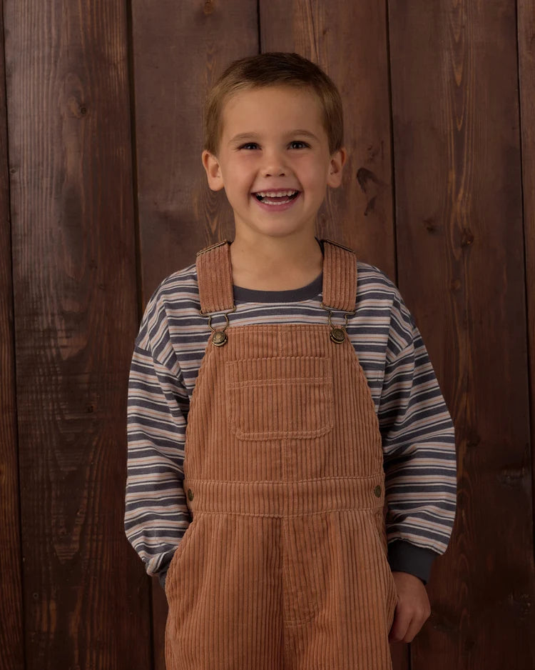 Rylee + Cru Relaxed Long Sleeve Tee, Blue Stripe