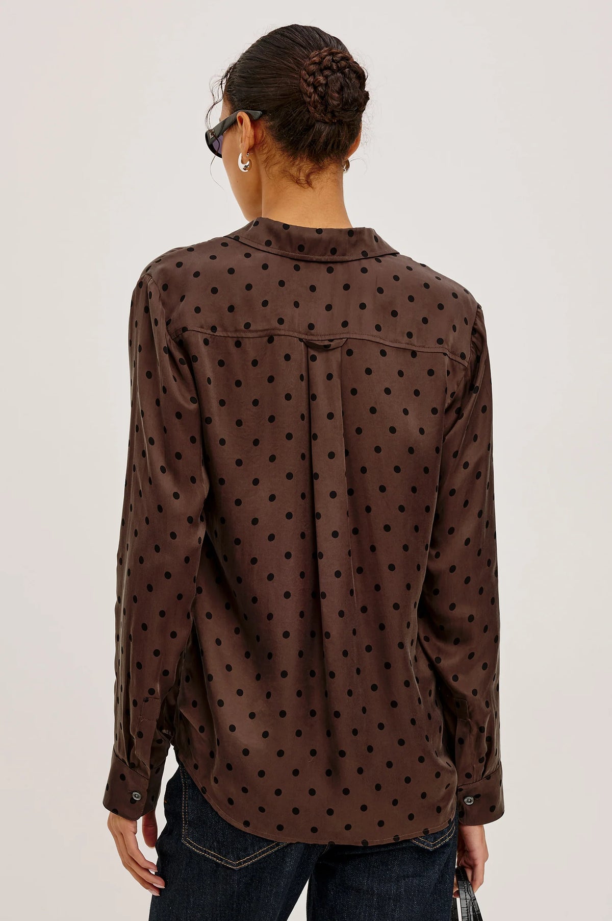 Rails Alyssa Shirt, Chocolate Polka Dot