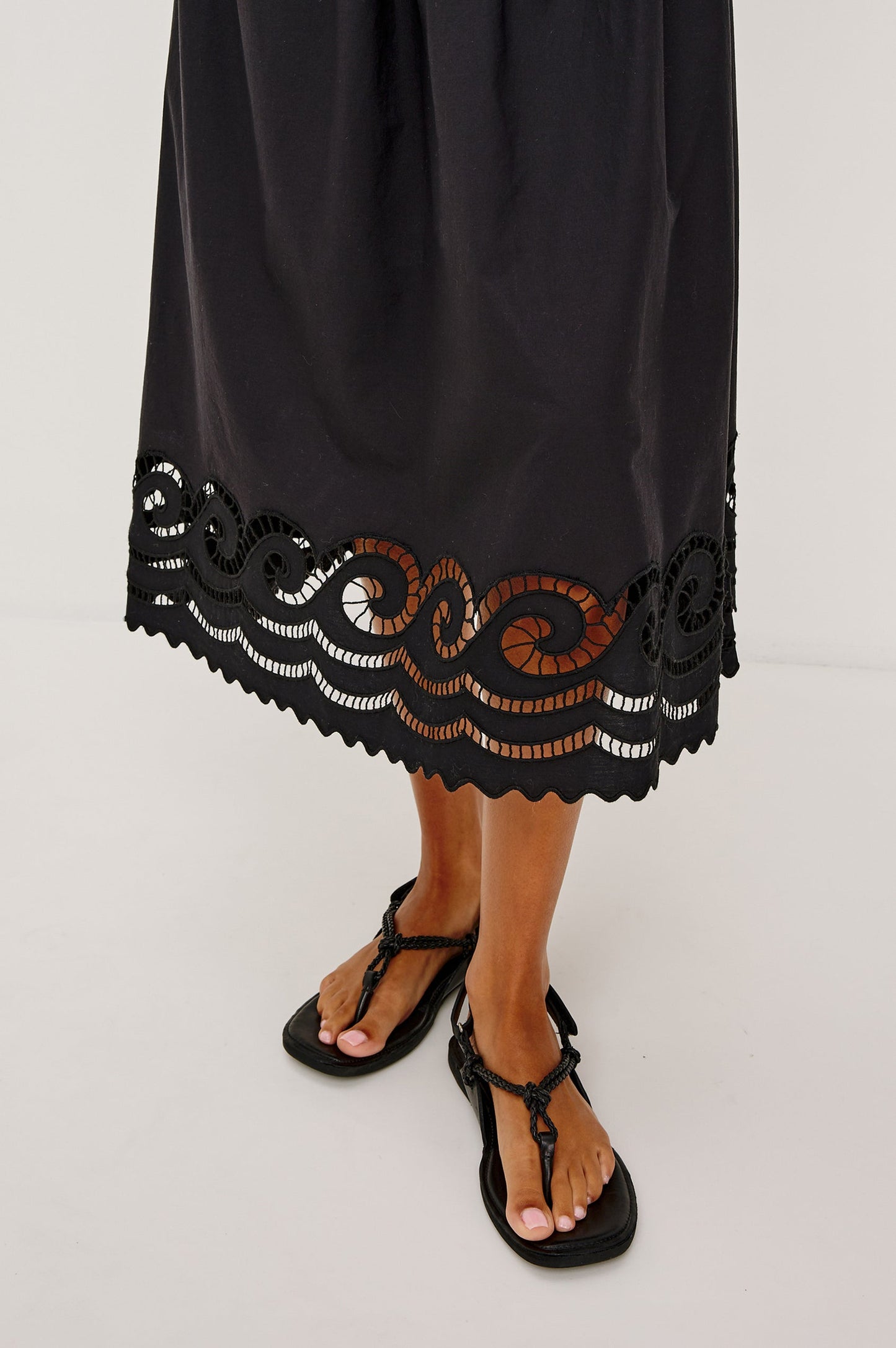 Rails Anadia Dress, Black Embroidery