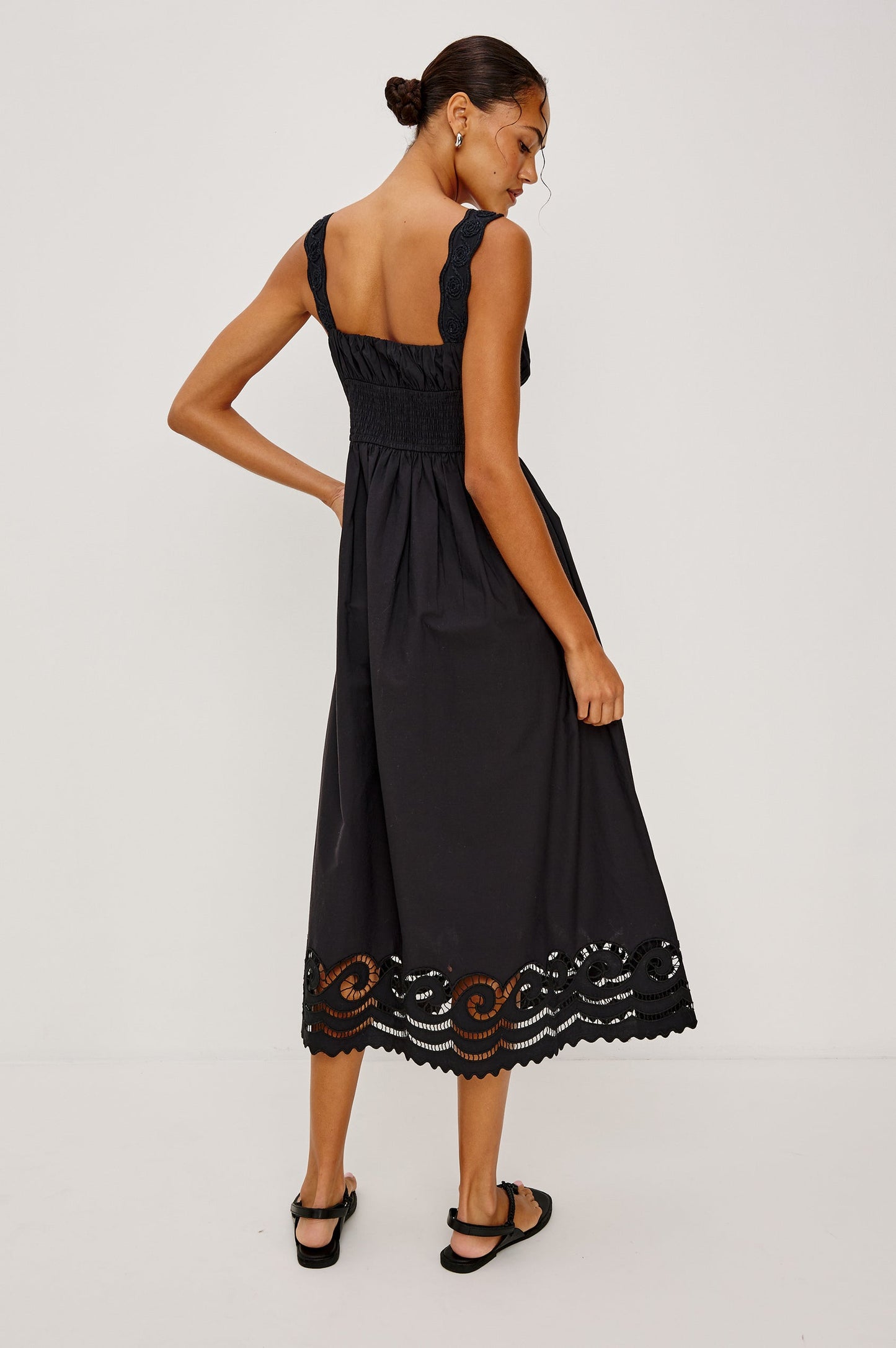 Rails Anadia Dress, Black Embroidery