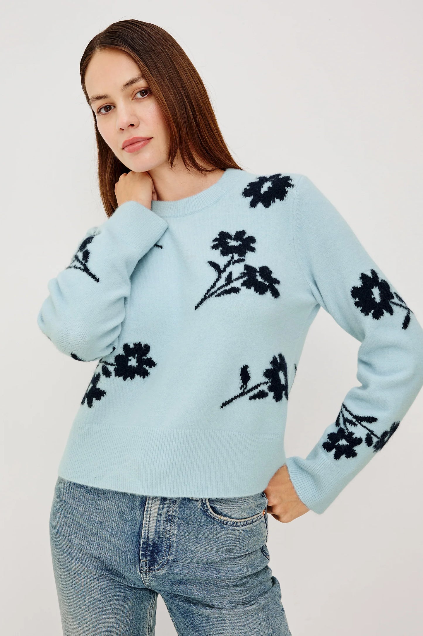 Rails Anise Sweater, Winter Blue Floral