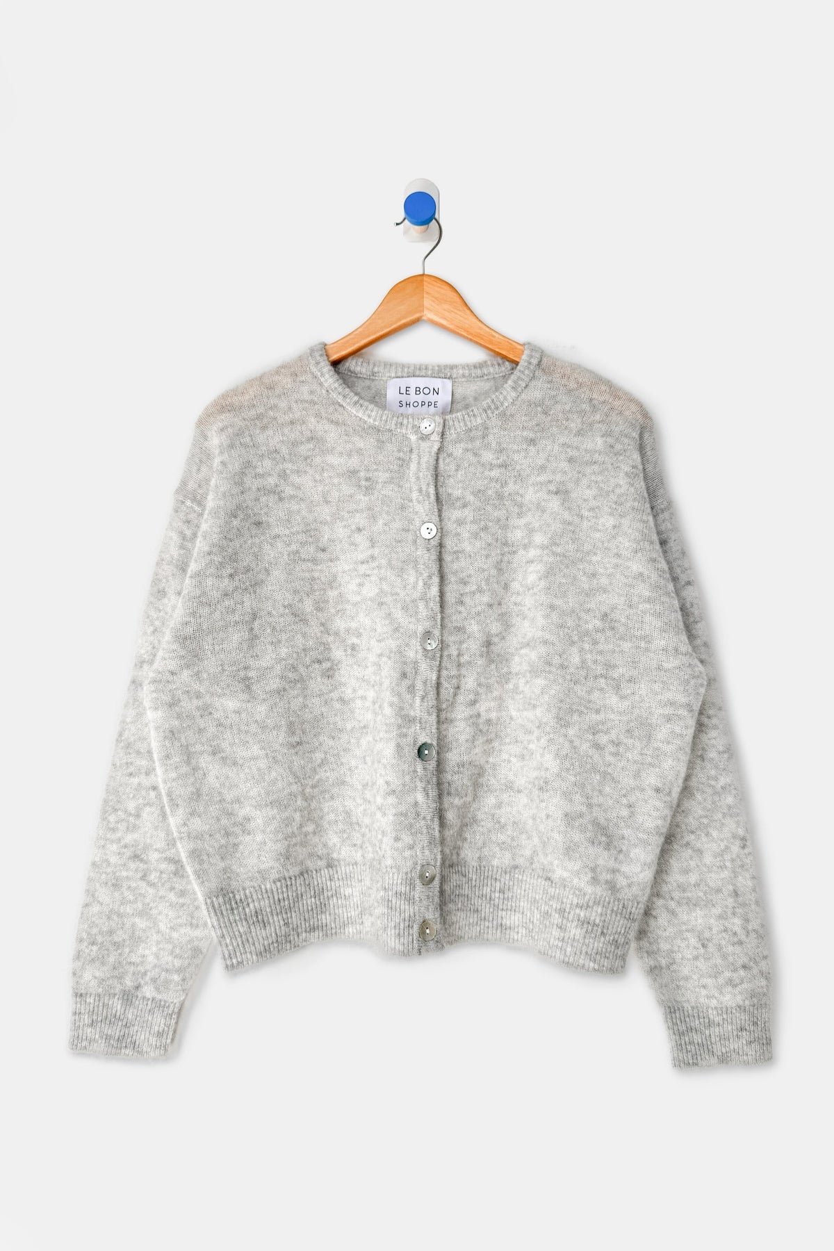 Le Bon Shoppe Ayla Mohair Cardigan, Heather Grey
