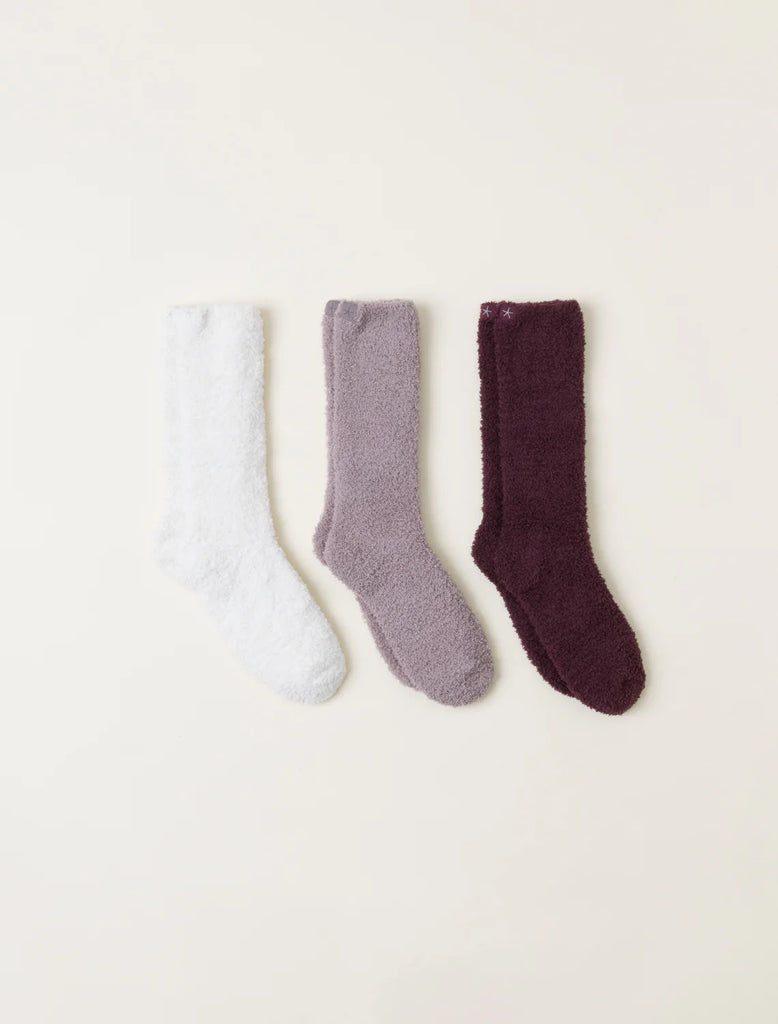 Barefoot Dreams CozyChic® 3 Pair Sock Set