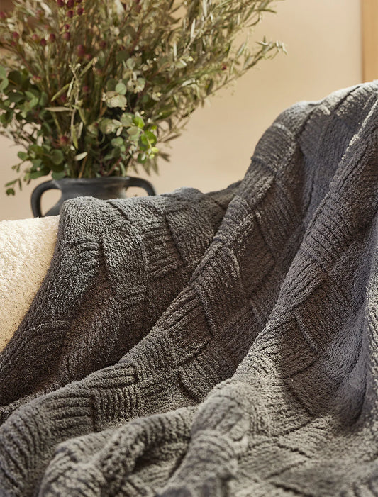 Barefoot Dreams CozyChic® Diamond Weave Blanket - Multiple Options