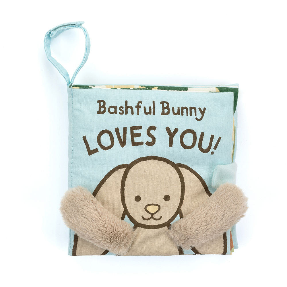 Jellycat Bashful Bunny Loves You Plush Book