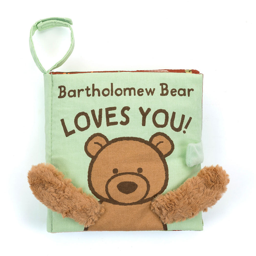 Jellycat Bartholomew Bear Loves You Plush Book