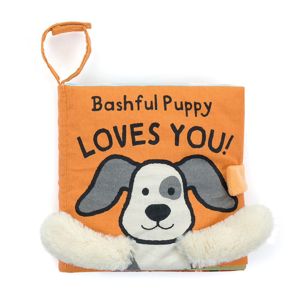 Jellycat Bashful Puppy Loves You Plush Book