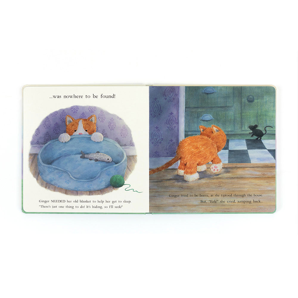 Jellycat Ginger The Courageous Kitten Book