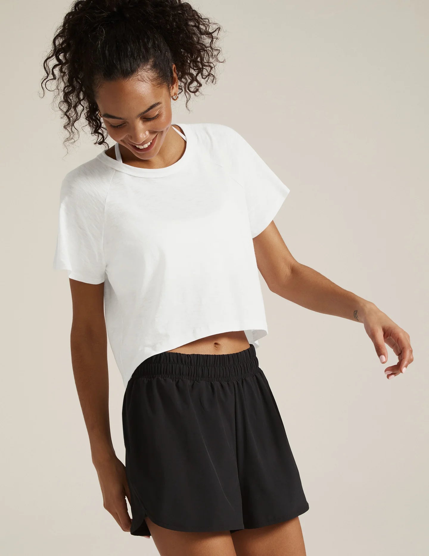 Beyond Yoga Signature High Low Cropped Tee - Multiple Options