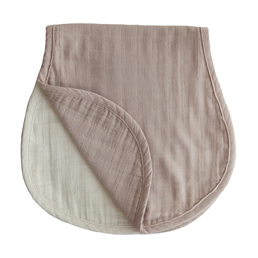 Mushie Organic Cotton Muslin Burp Cloth 2-Pack, Multiple Options