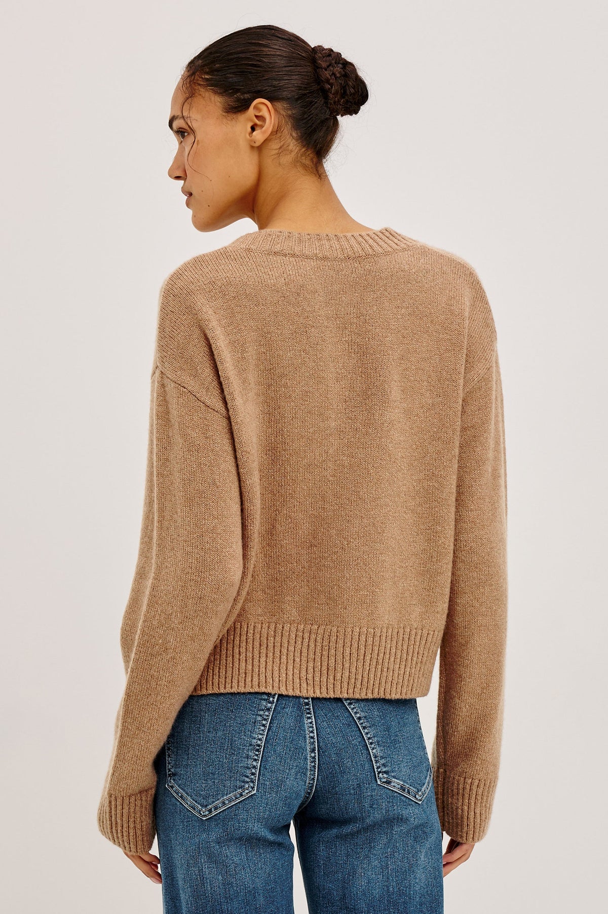 Rails Carre Cardigan, Heather Camel