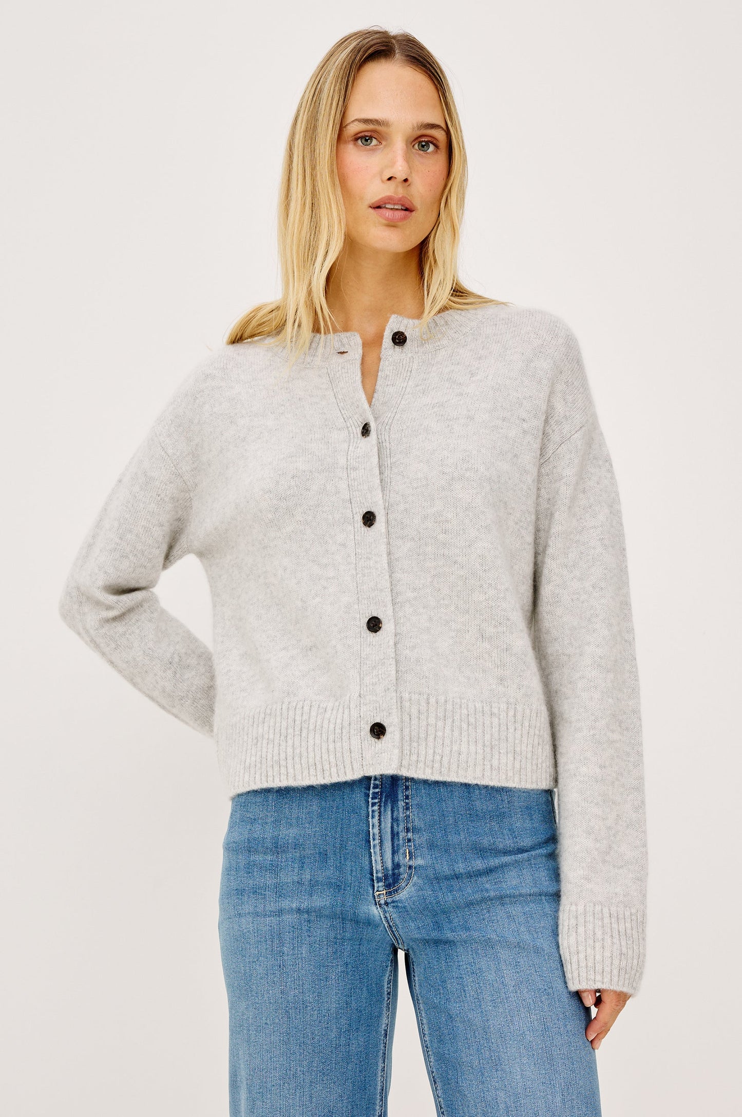 Rails Carre Cardigan, Heather Grey