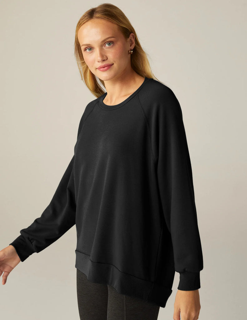 Beyond Yoga Off The Grid Pullover Black - Sweaters