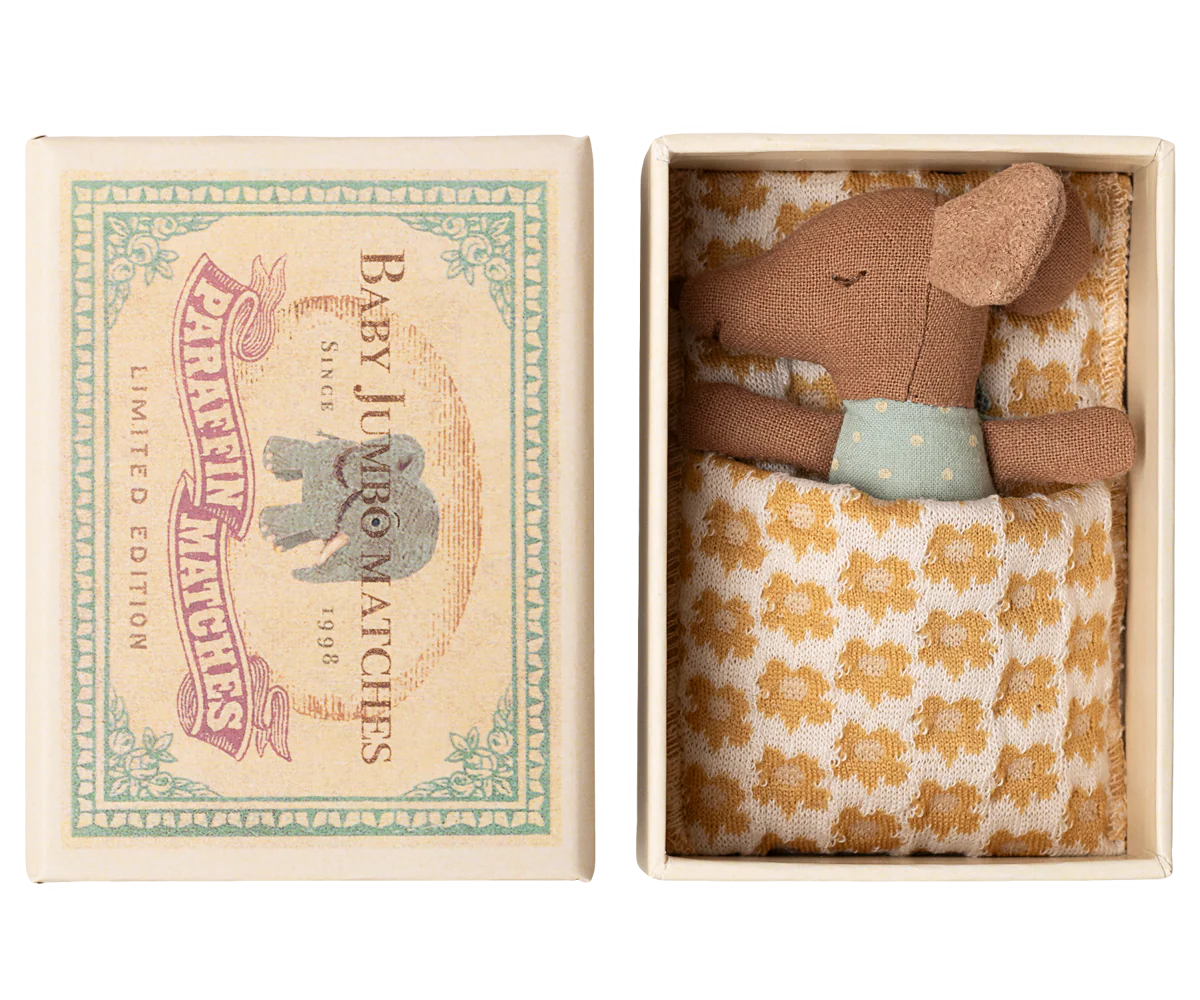Maileg Sleepy Wakey Baby Mouse in Matchbox - Multiple Options