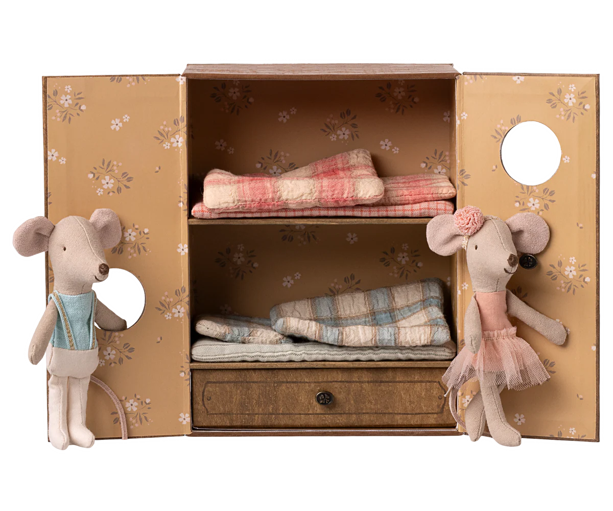 Maileg Ballet Mice In Dance Studio, Little Sister & Brother