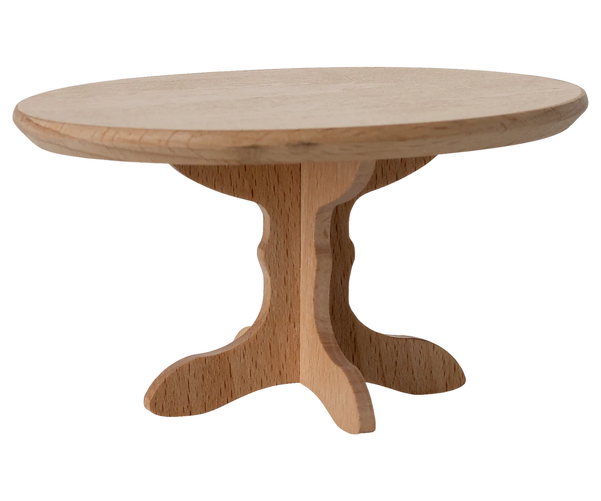Maileg Oval Dining Table, Mouse, Nature
