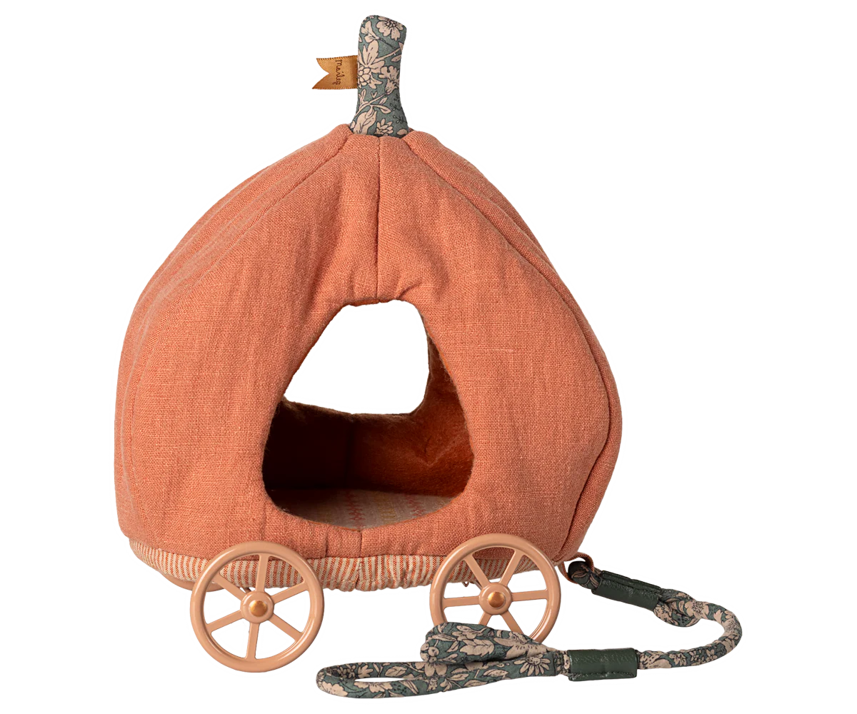 Maileg Pumpkin Carriage, Mouse