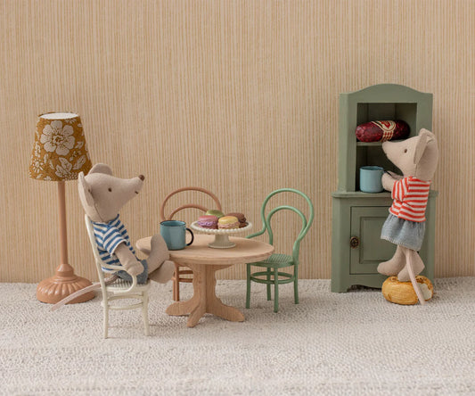 Maileg Oval Dining Table, Mouse, Nature