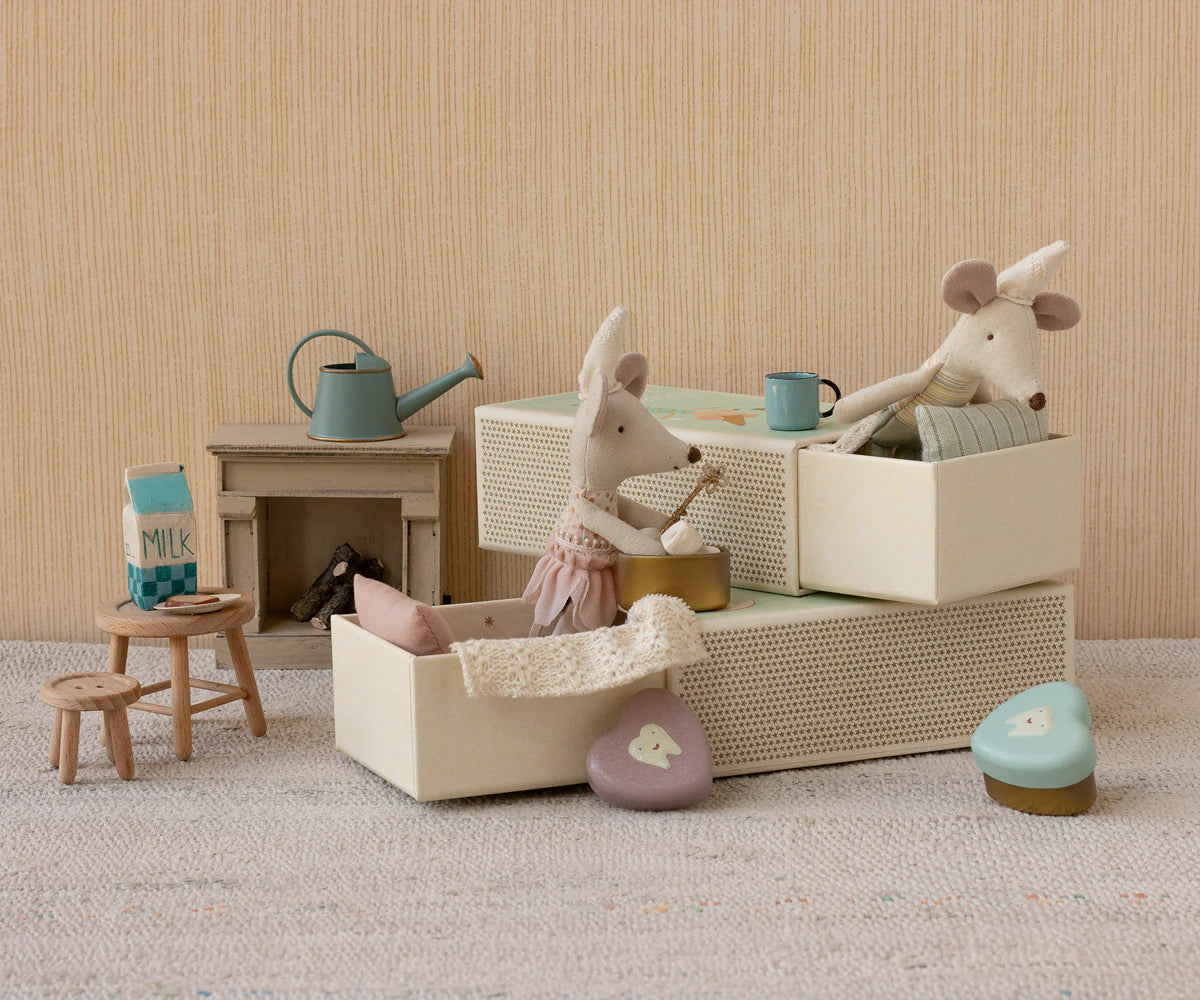Maileg Tooth Fairy Mouse in Matchbox, Rose
