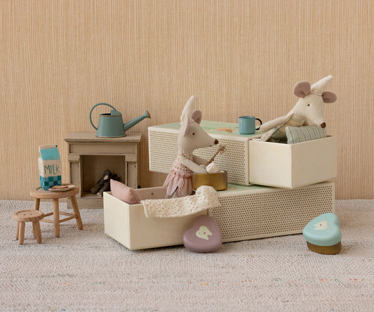Maileg Tooth Fairy Mouse in Matchbox, Rose