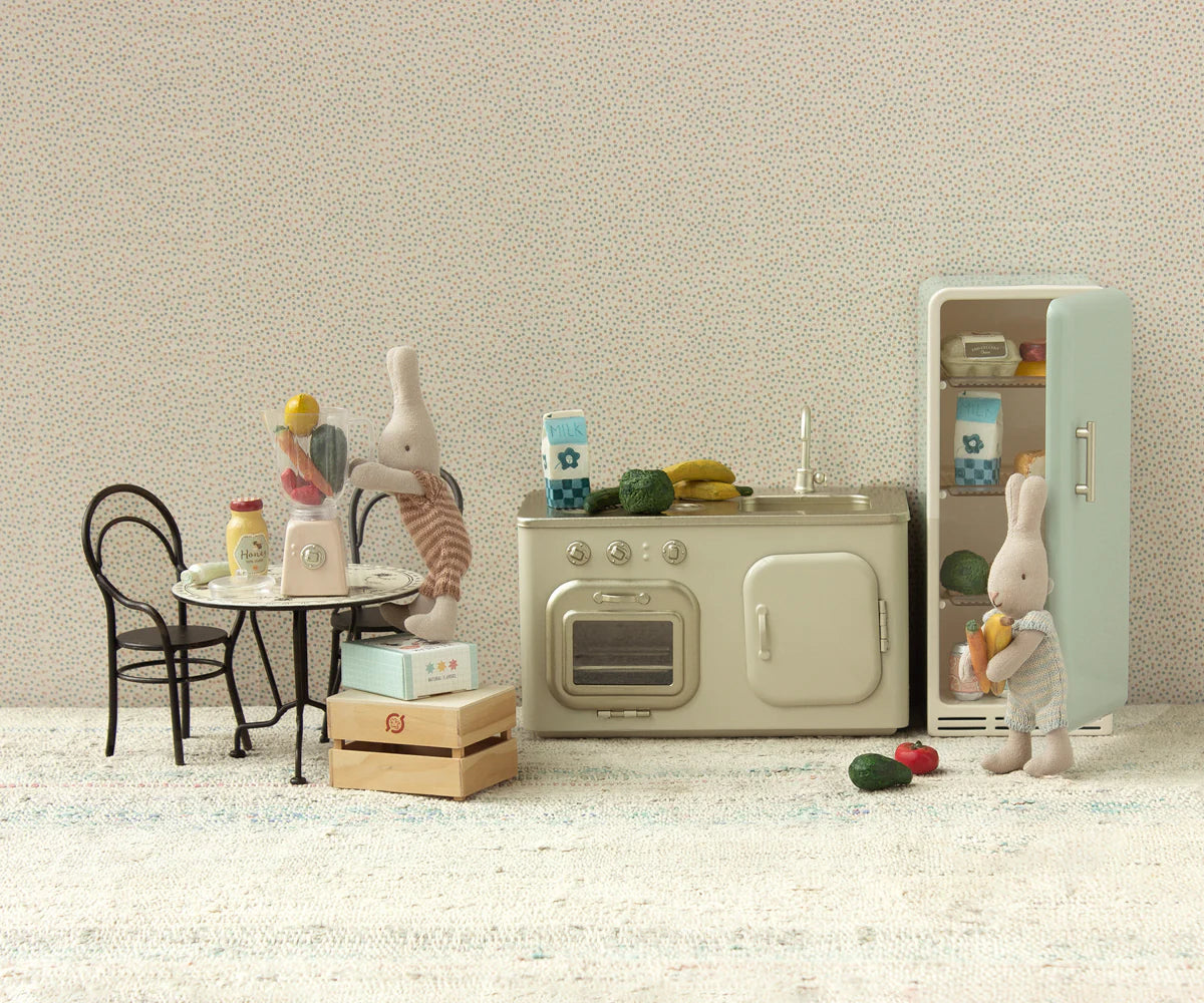 Maileg Dining Table Set with 2 Chairs