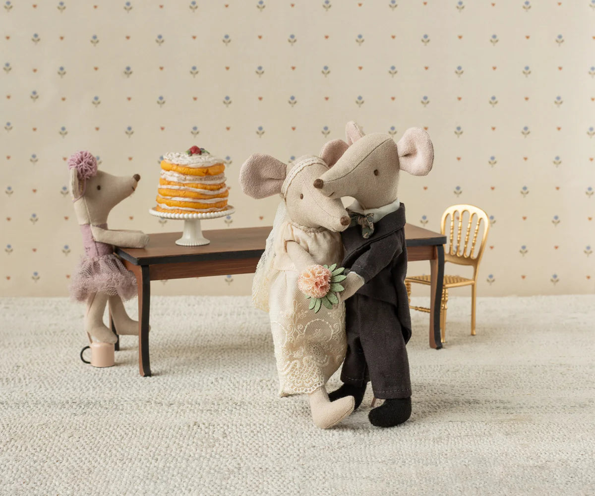 Maileg Wedding Mice Couple in Box, Mum & Dad