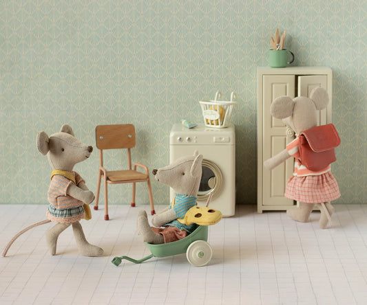 Maileg Tricycle Mouse, Big Sister, Coral