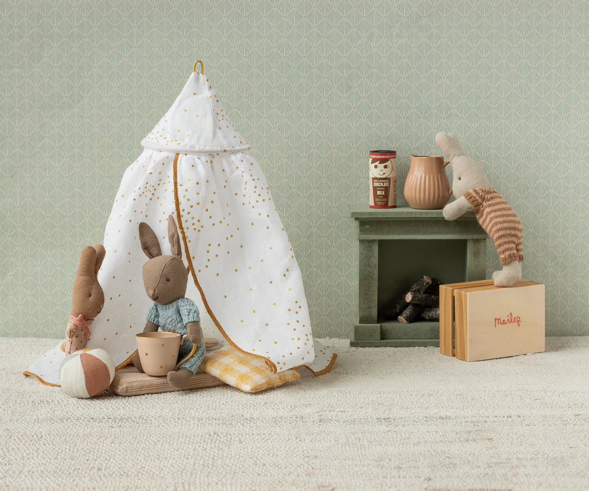 Maileg Bed Canopy, Miniature, Off White