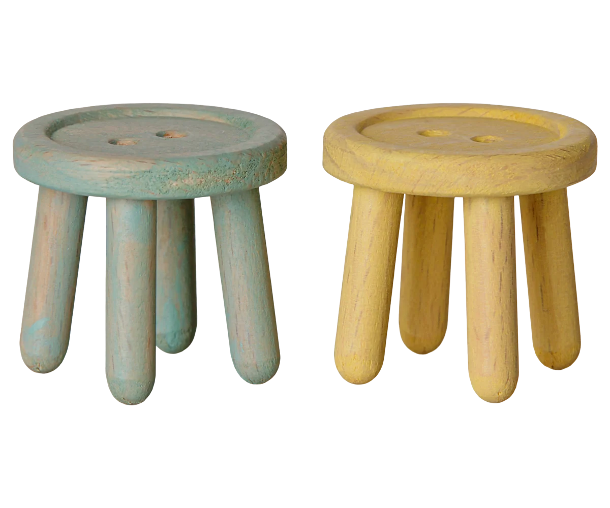 Maileg Stool Set, Mouse - Multiple Options