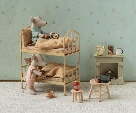 Maileg Bunk Bed, Mouse, Wheat