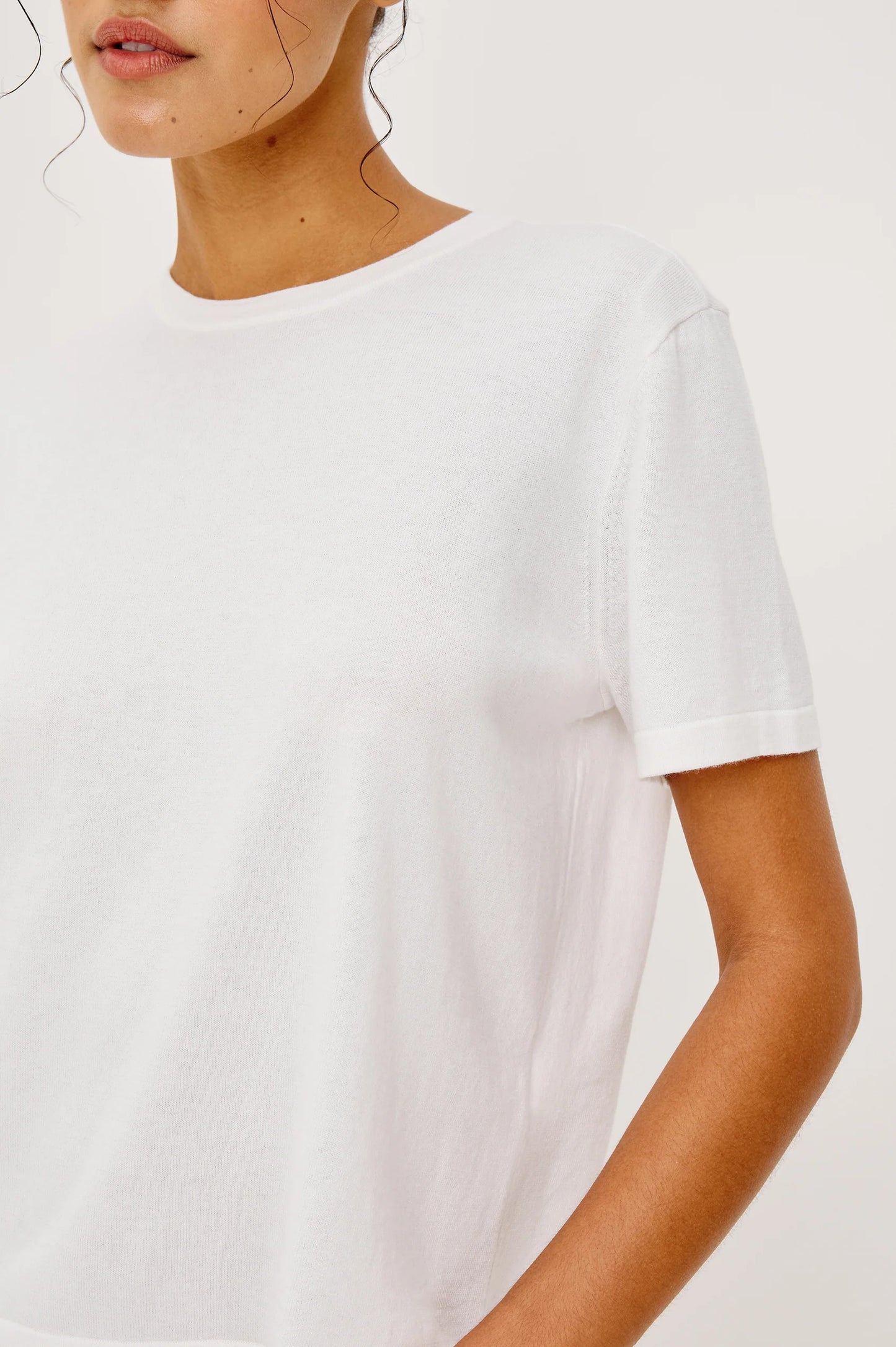 Rails Cotton Cashmere Short Sleeve Tee, White