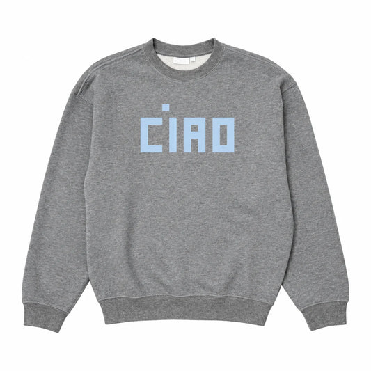 Clare V Oversized Sweatshirt, Block Ciao