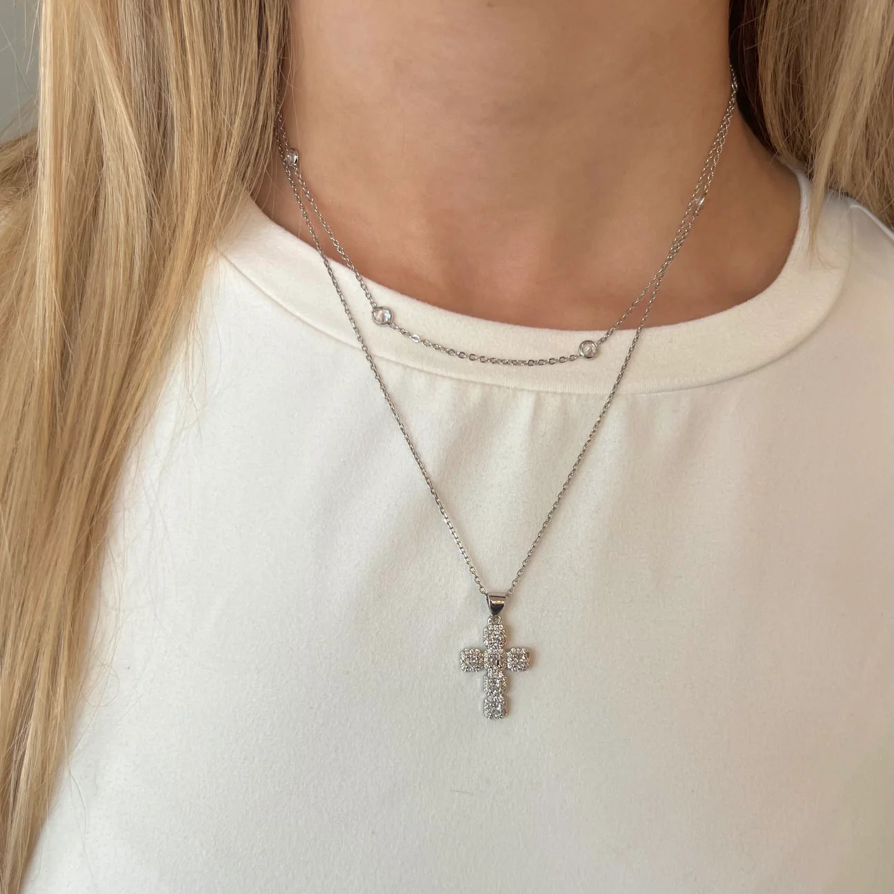 Nikki Smith Designs Diamond Cross Necklace - Multiple Options