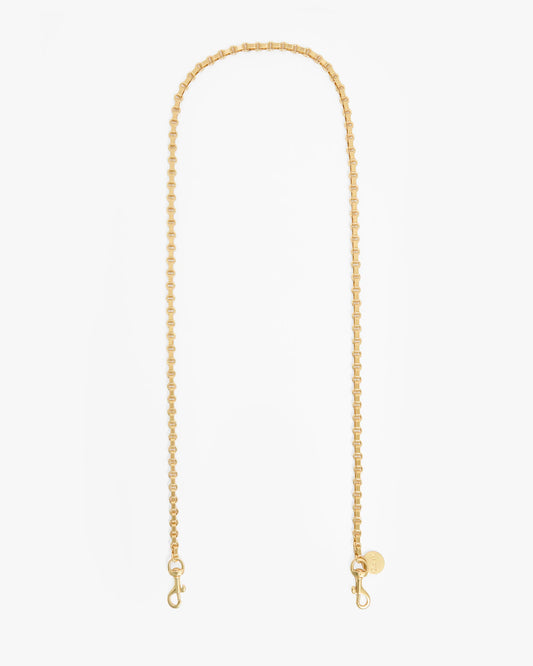 Clare V Crossbody Strap, Le Story Chain, Vintage Gold