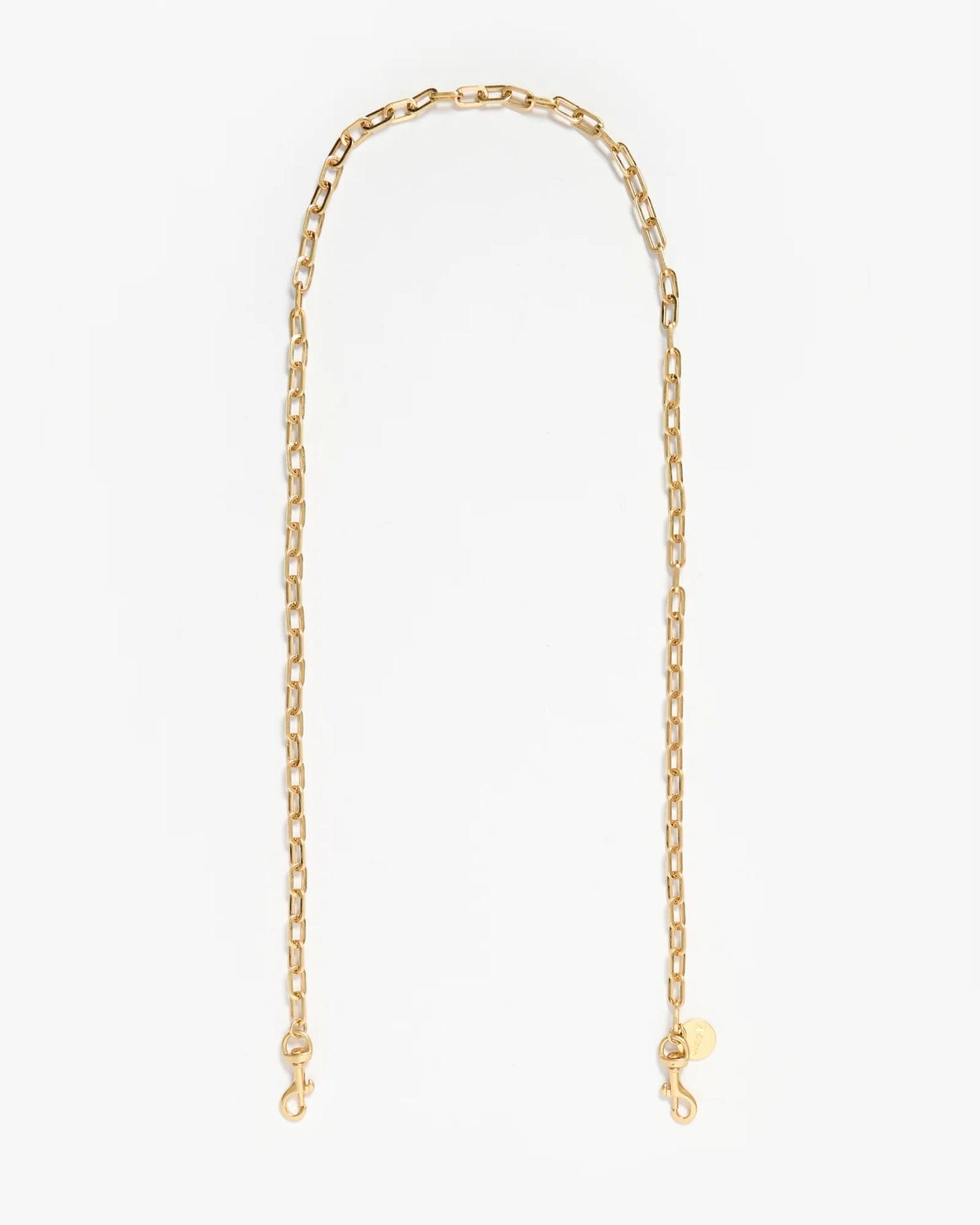 Clare V Oval Chain Crossbody Strap, Vintage Gold