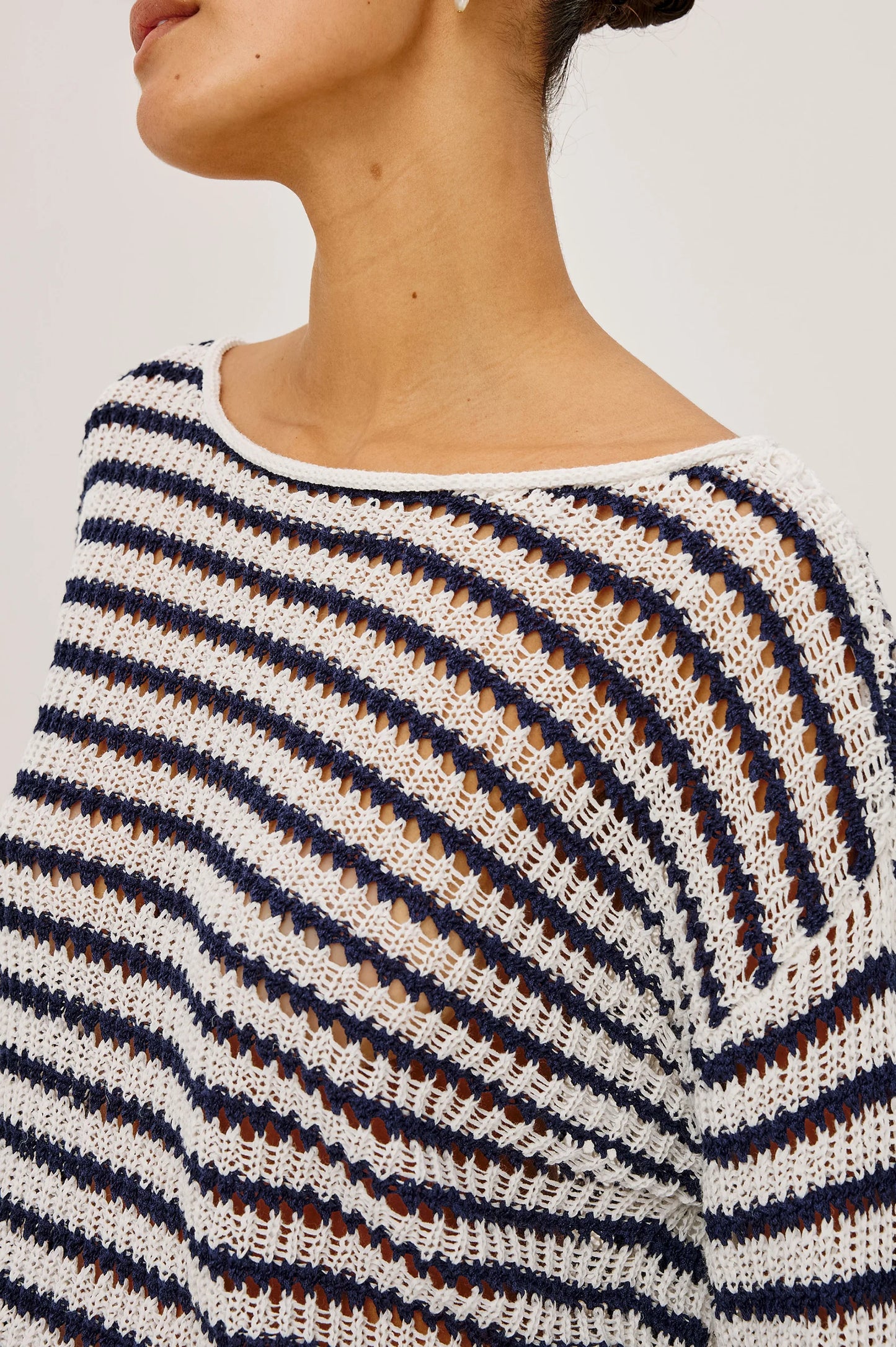 Rails Evangeline Sweater, Ivory Indigo Stripe