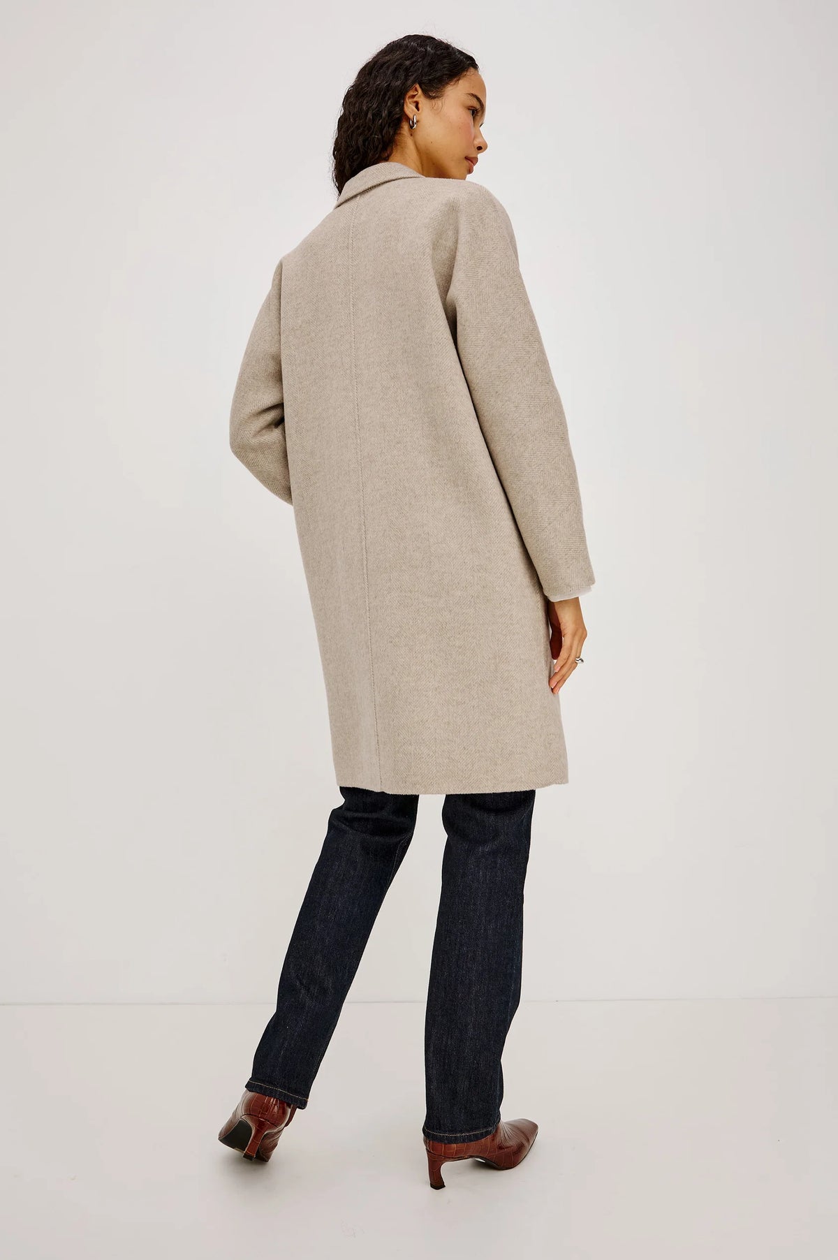 Rails Everest Coat Oat Herringbone