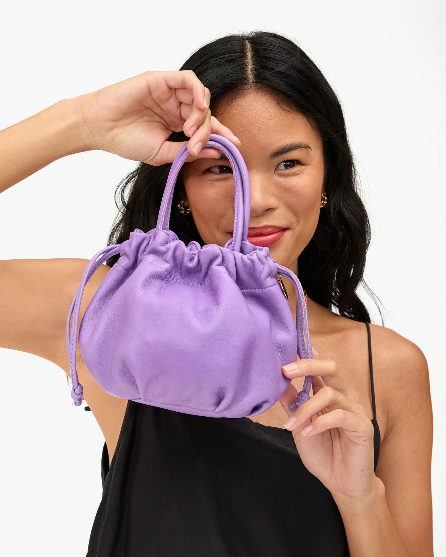 Clare V Emma w/ Top Handle, Jacaranda L'Été
