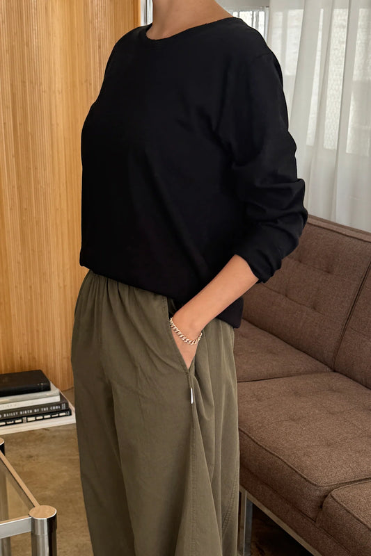 Le Bon Shoppe Everyday Long Sleeve Tee, True Black