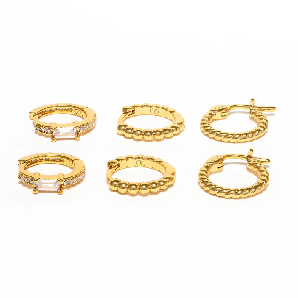Girls Crew California Dreamin' Hoop Set, Gold
