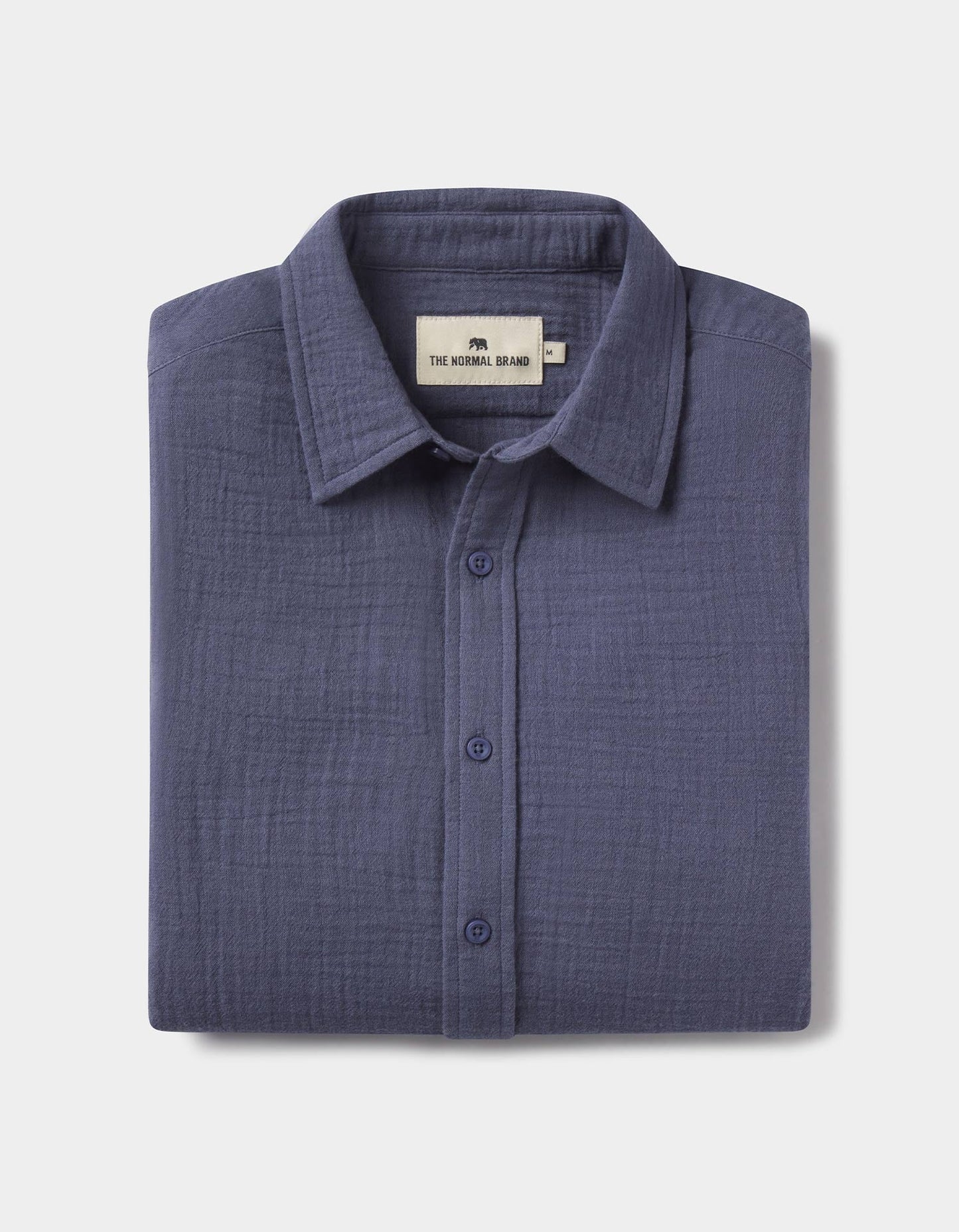 The Normal Brand Men's Kalo LS Button Up, Vintage Blue