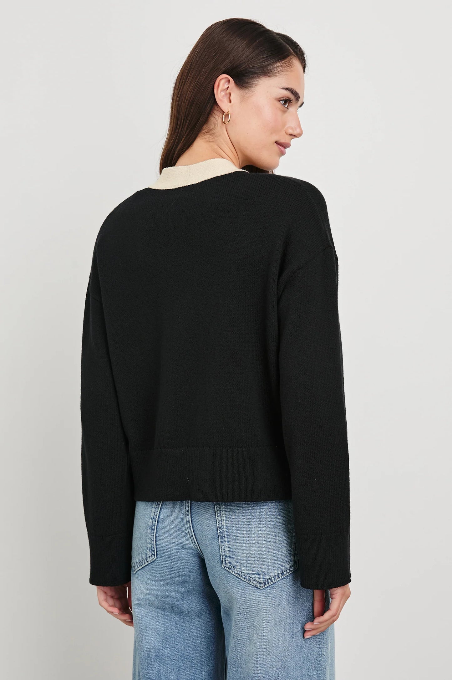 Rails Geneva Cardigan, Black/Ivory