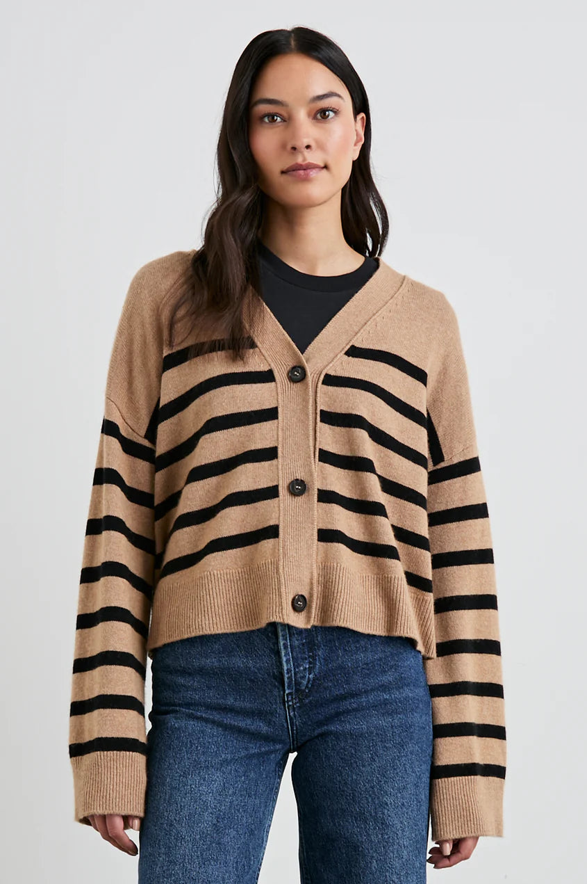 Rails Geneva Cardigan, Camel Black