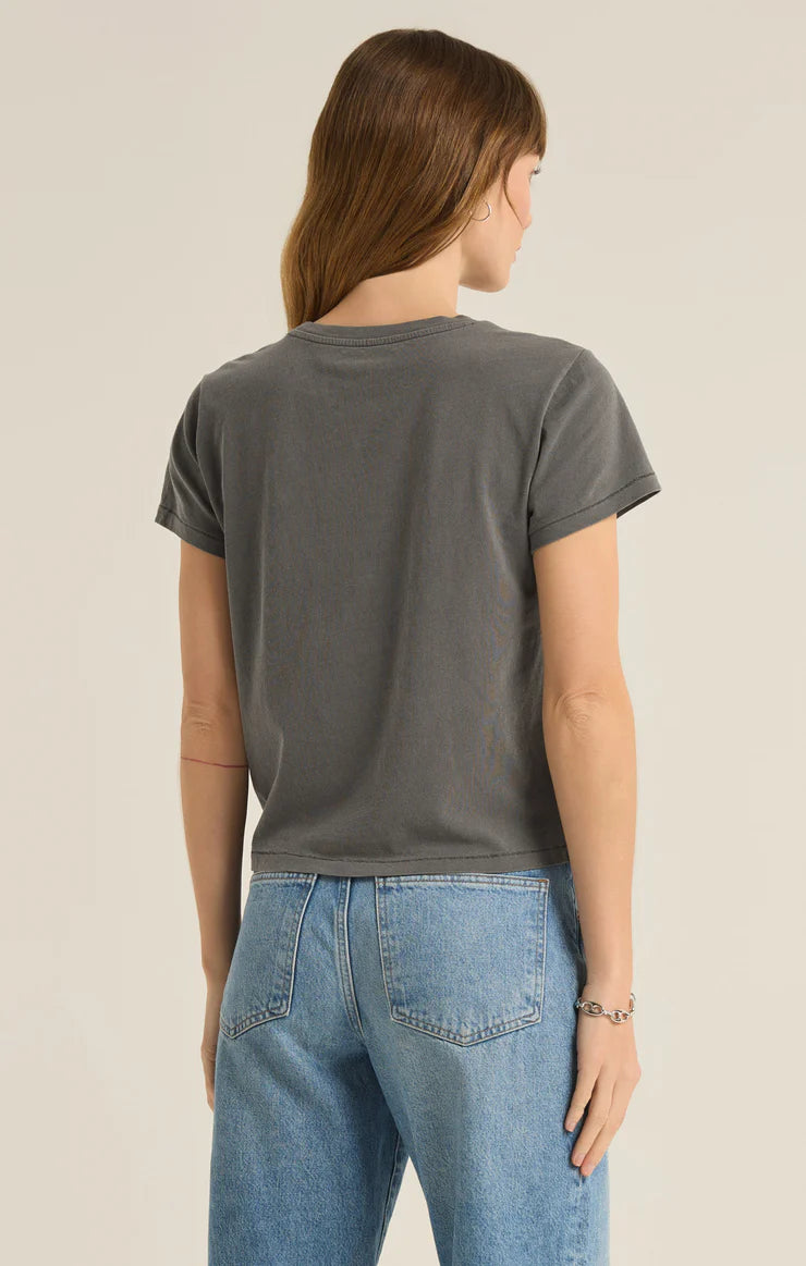 Z Supply Cherie Tourist Tee, Charcoal Moon