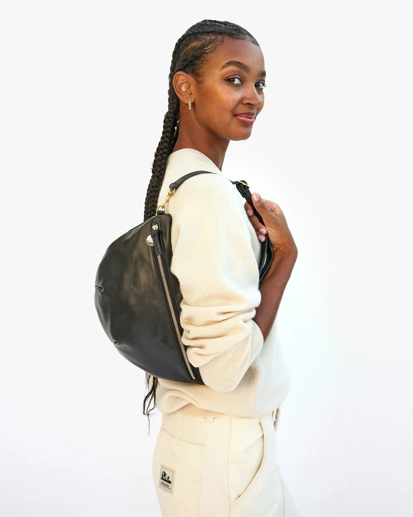 Clare V Grande Fanny, Black