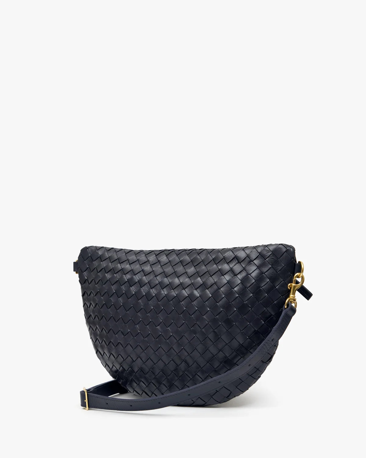 Clare V Grande Fanny, Twilight Navy Diagonal Woven
