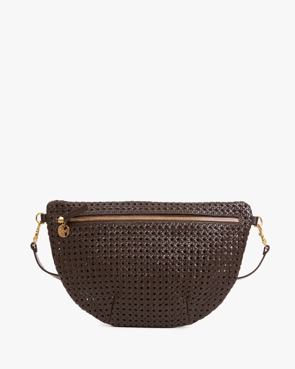 Clare V Grande Fanny, Chocolate Rattan