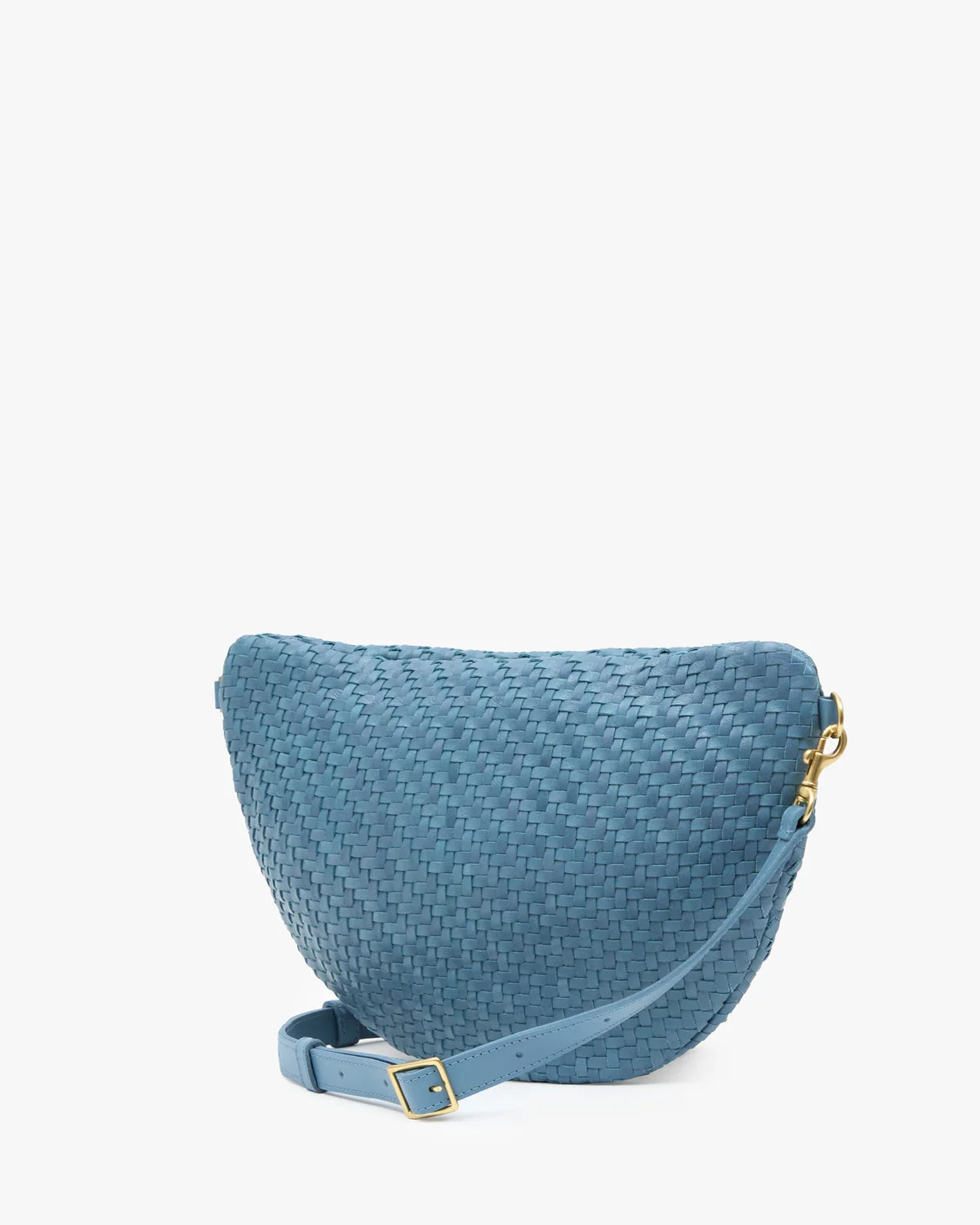Clare V Grande Fanny, Desert Blue Woven Zig-Zag